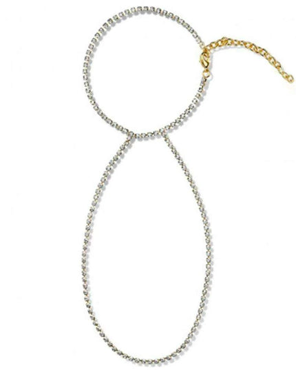 Glamorous Rhinestone High Heel Ankle Bracelet for Fashion-Forward Women