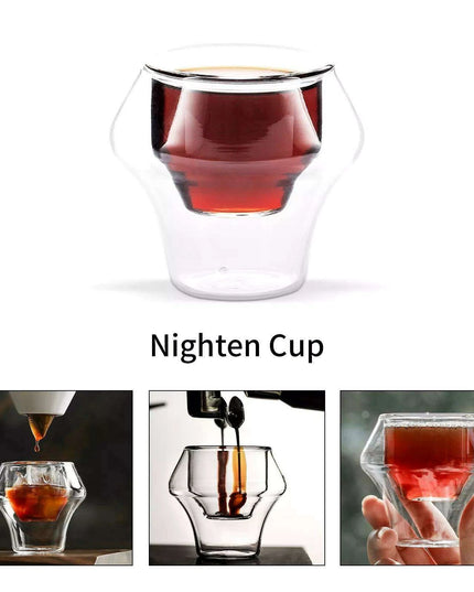 Elegant Double Wall Glass Coffee Set for a Luxurious Brewing Experience