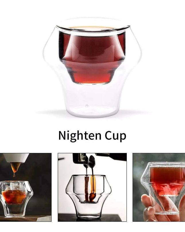 Elegant Double Wall Glass Coffee Set for a Luxurious Brewing Experience