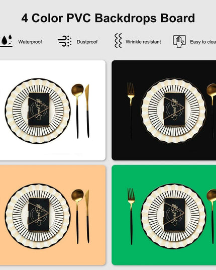 Portable Photography Softbox Studio Kit with Four Vibrant Backdrops