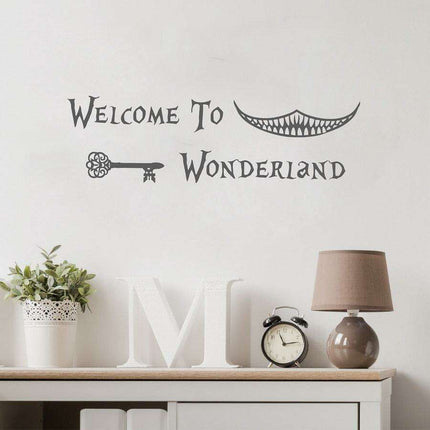 Enchanting Alice in Wonderland Wall Decal for Stylish Home Makeover