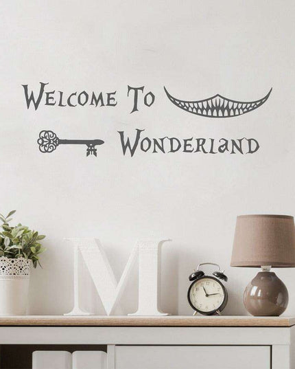 Enchanting Alice in Wonderland Wall Decal for Stylish Home Makeover