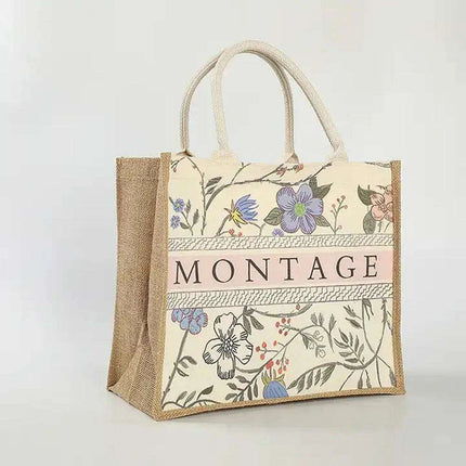 Customizable 100-Piece Eco-Friendly Jute Beach Bag Set for Events and Boutiques