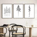 Coastal Trees Minimalist Forest Canvas Art - Hemlock and Pine Wall Decor Collection