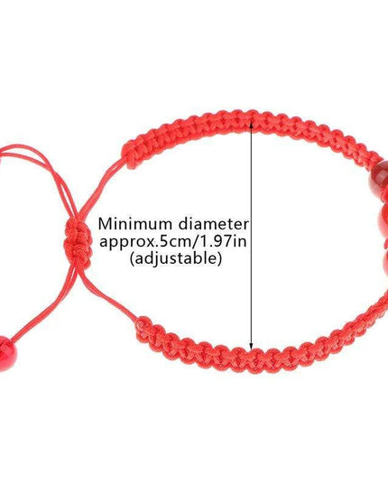 Lucky Dragon Wealth Charm Red Rope Bracelet - 2024 Chinese Zodiac Prosperity Gift