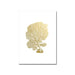 Coastal Elegance: Golden Coral Tree Art Print Canvas for Sophisticated Home Decor