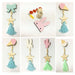 Enchanting Nordic-Inspired Wall Hooks Set for Kids' Room - Rabbit, Cactus, Bowknot, Ice Cream Designs