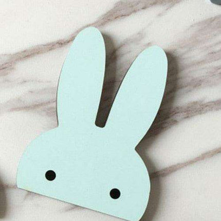 Charming Nordic Wall Hooks for Kids - Cute Rabbit, Cactus, Bow, and Ice Cream Designs