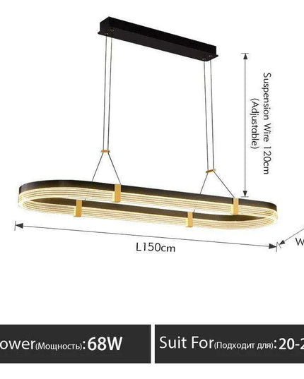 Versatile Dimmable LED Chandelier with Customizable Features