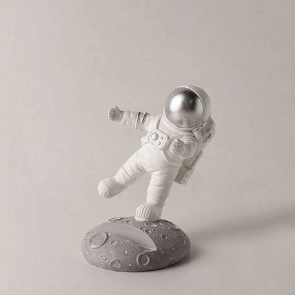 Whimsical Nordic Astronaut Resin Figurine - Unique Space-Themed Home Accent & Gift Idea