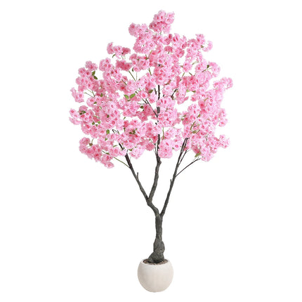 Pink Artificial Cherry Blossom Tree in Pot – 5 ft–7 ft