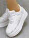 Customizable Wedding Sneakers with Personalized Text and Glitter Options