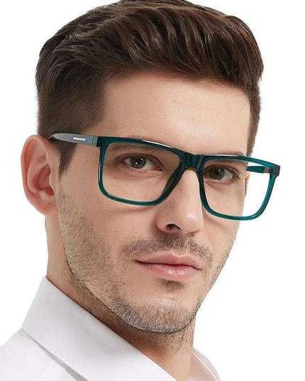 Chic Oversized Square Reading Glasses for Modern Men