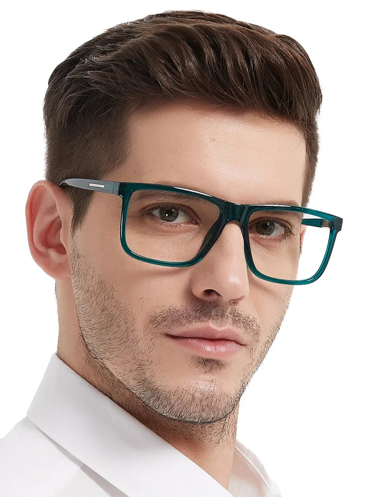 Square Frame Reading Glasses For Men Large Optical Eyeglasses Hyperopia Reading Glasses Eyewear Big Readers +1 +1.5 +2 +2.5 +3