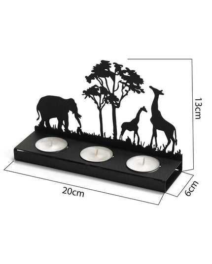 Wrought Iron Laser Cut Candle Holder – Stylish Tealight Decor for Home and Gifts