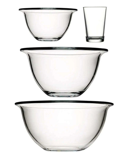 Multi-Purpose Glass Bowl Set for Cooking and Serving Dishes