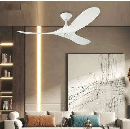 Vintage Industrial 60-Inch Wooden Ceiling Fan with Remote and Integrated Lighting