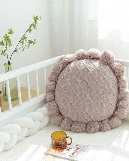 Sunflower Delight Handcrafted Knitted Pillowcase