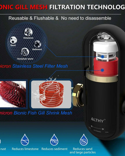 Ultimate Whole House Water Filter with Self-Cleaning Backwash and Superior Sediment Defense