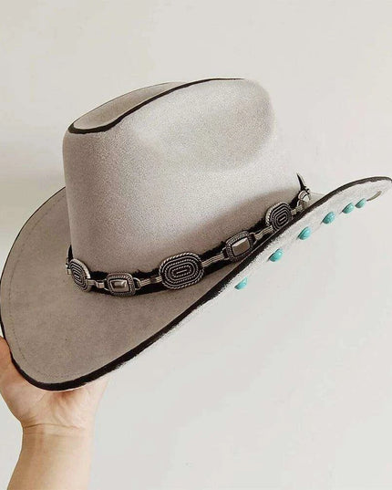 Chic Retro Cowboy Hat - Elegant White Jazz Style for All Occasions