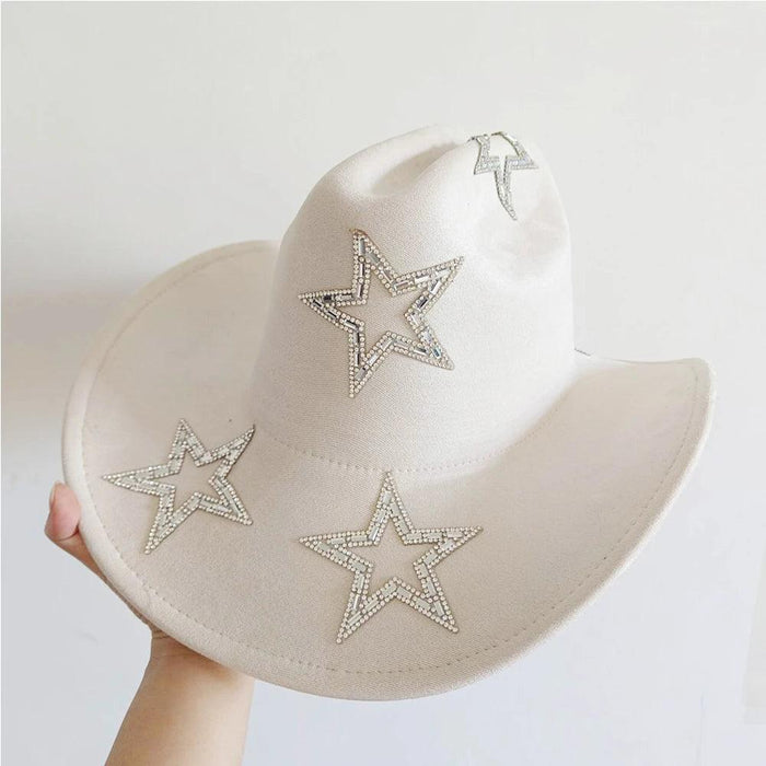 Chic Retro Cowboy Hat - Elegant White Jazz Style for All Occasions