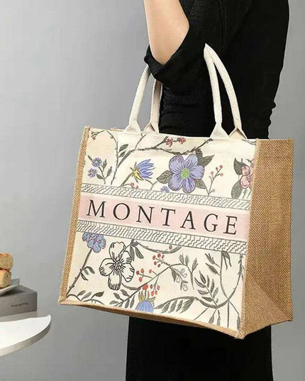 Customizable 100-Piece Eco-Friendly Jute Beach Bag Set for Events and Boutiques