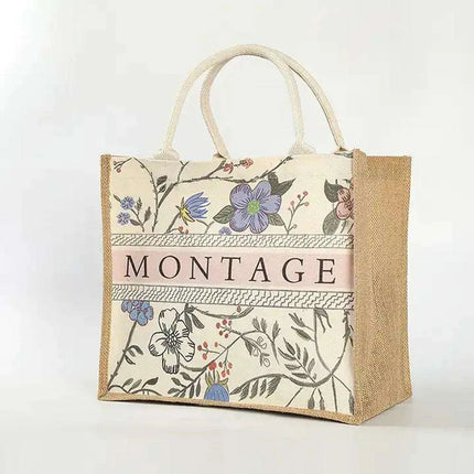 Customizable 100-Piece Eco-Friendly Jute Beach Bag Set for Events and Boutiques