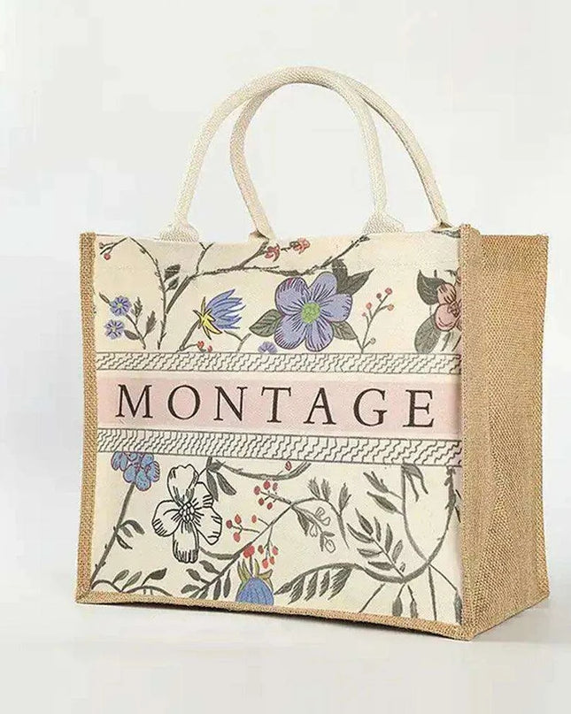 Customizable 100-Piece Eco-Friendly Jute Beach Bag Set for Events and Boutiques