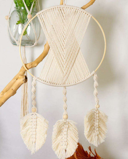 Serenity Bamboo Dreamcatcher Wall Art for Tranquil Spaces