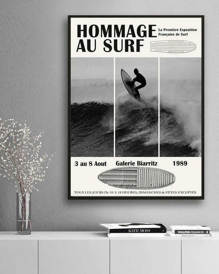 Coastal Vibes: Modern Surfing Art Print for Chic Beach House Decor