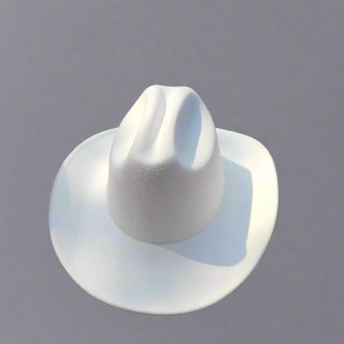 Chic Retro Cowboy Hat - Elegant White Jazz Style for All Occasions
