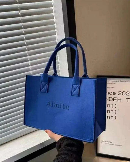 Personalized Felt Tote Bags for Moms - 100 Pcs Custom Logo Shopping Gift