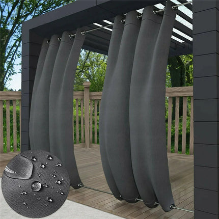 Outdoor Patio Curtains Weighted Waterproof Drapes Blackout Thermal Insulated Privacy Curtains For Gazebo Porch Balcony Garden outdoor-patio-curtains-weighted-waterproof-drapes-blackout-thermal-insulated-privacy-curtains-for-gazebo-porch-balcony-garden