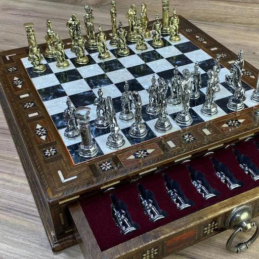Customizable Handmade Chess Set - Unique Gift for Him - Personalized Chess Game for Special Occasions