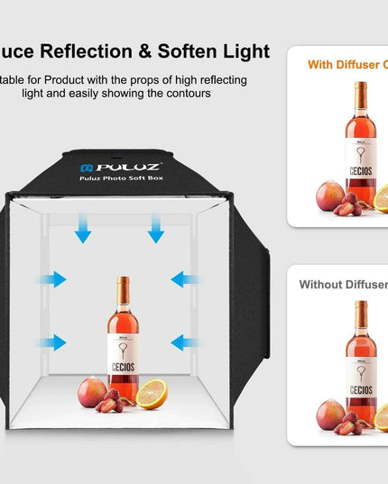 Portable Photography Softbox Studio Kit with Four Vibrant Backdrops