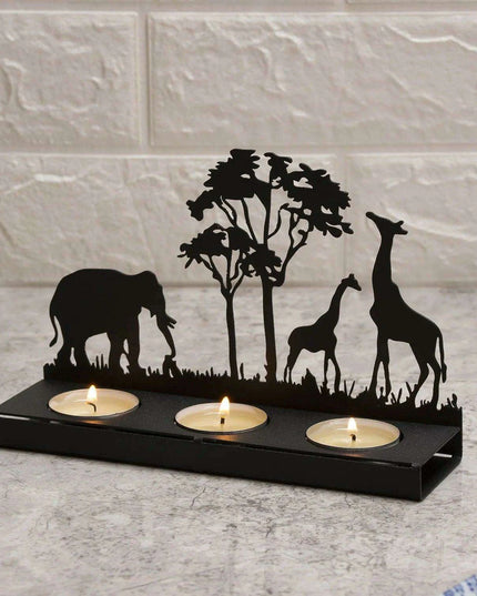 Wrought Iron Laser Cut Candle Holder – Stylish Tealight Decor for Home and Gifts