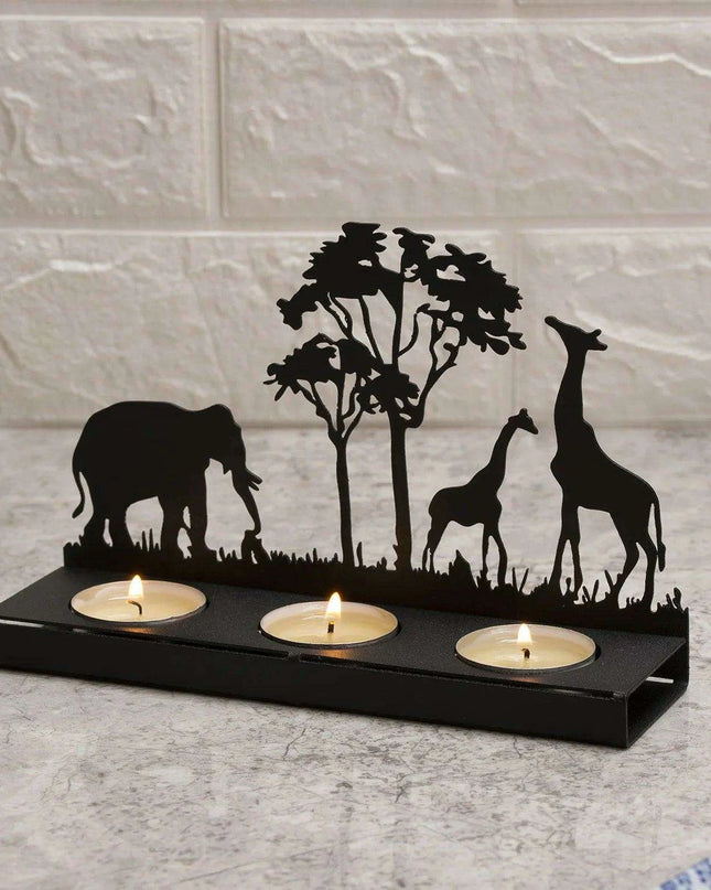 Wrought Iron Laser Cut Candle Holder – Stylish Tealight Decor for Home and Gifts