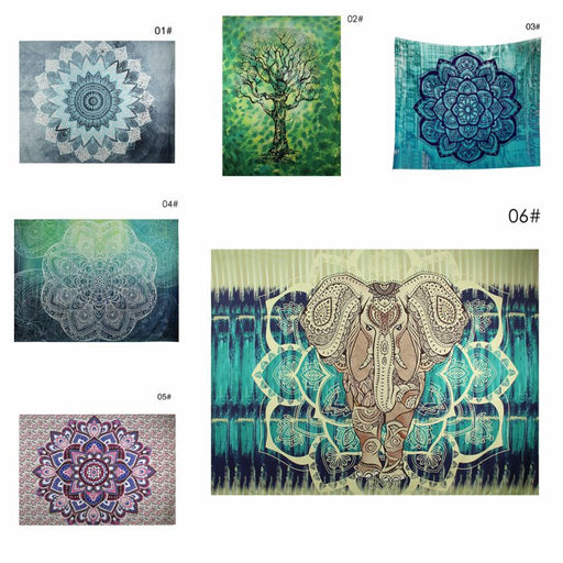 Elegant Bohemian Mandala Tapestry: Artisanal Opulence for Your Home