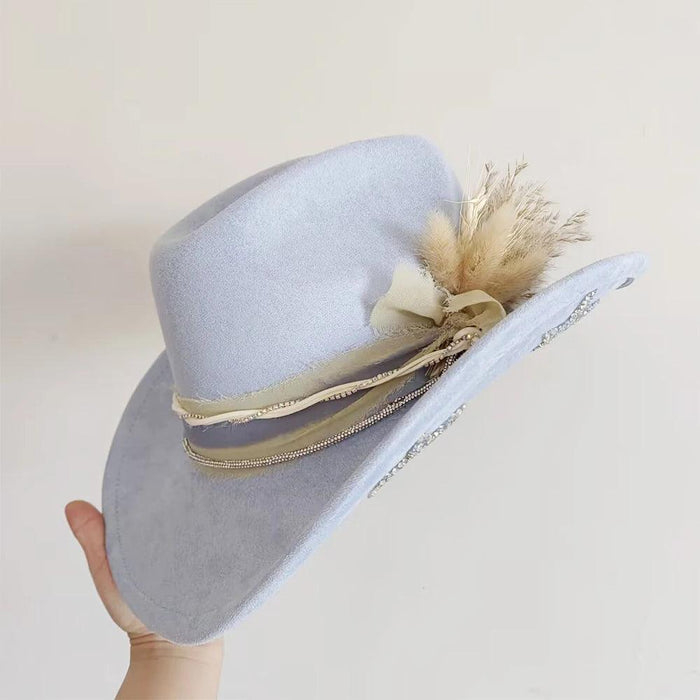 Chic Retro Cowboy Hat - Elegant White Jazz Style for All Occasions