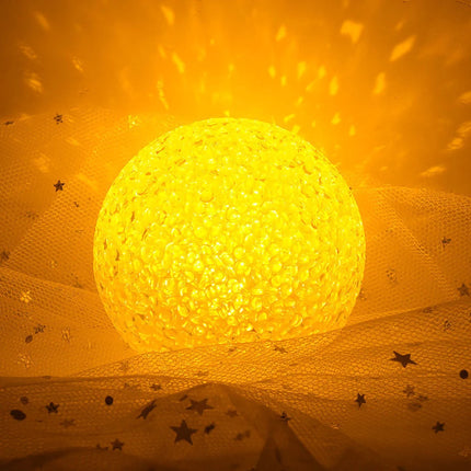LED Crystal Ball Night Light — Hand-Held Glow Lamp, 8–14cm