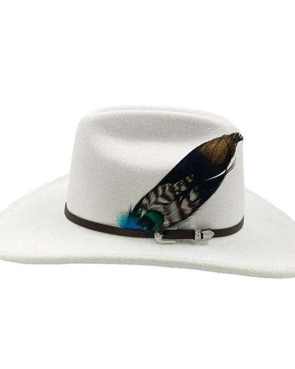 Chic Retro Cowboy Hat - Elegant White Jazz Style for All Occasions