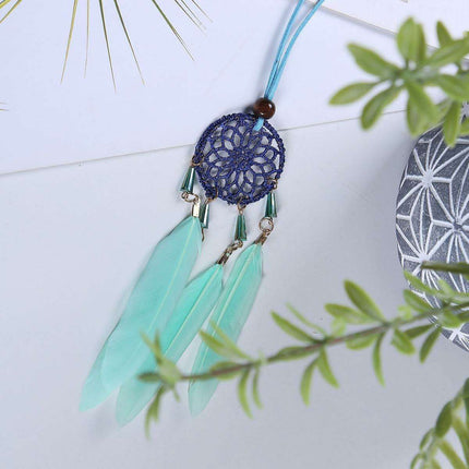 Nordic Elegance Feather Dream Catcher: Luxurious Decor for Home and Vehicle