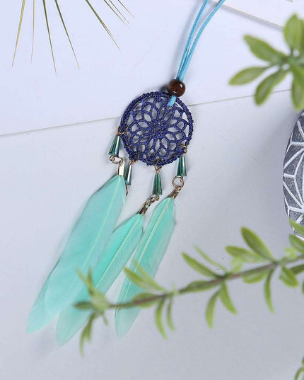 Nordic Elegance Feather Dream Catcher: Luxurious Decor for Home and Vehicle