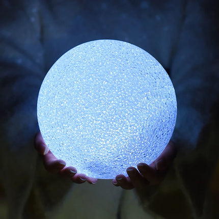 LED Crystal Ball Night Light — Hand-Held Glow Lamp, 8–14cm