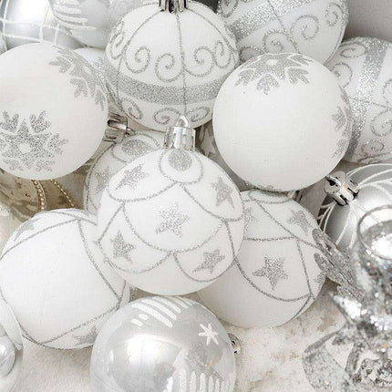 Elegant 24-Piece Holiday Bauble Collection for Festive Decor
