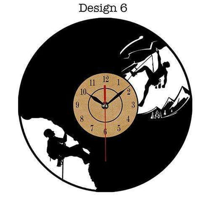 Elegant Vintage Vinyl Record Wall Clock with European Charm for Home Decor