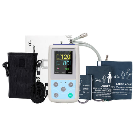 ABPM50 24H Ambulatory Blood Pressure Monitor With Three Cuffs Child Adult Large