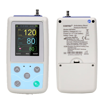 ABPM50 24H Ambulatory Blood Pressure Monitor With Three Cuffs Child Adult Large