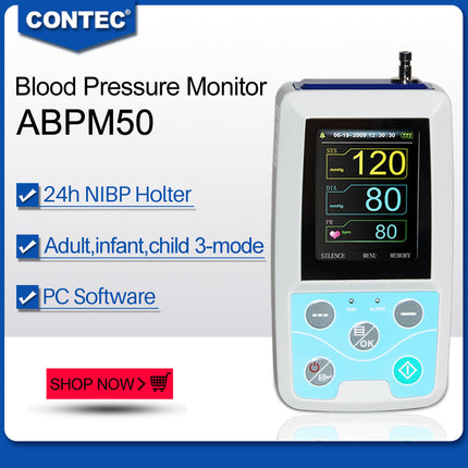 Ambulatory Blood Pressure Monitor ABPM50 24 Hour NIBP USB Software