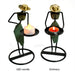 Artistic Women Figures Vintage Iron Tealight Candle Holders